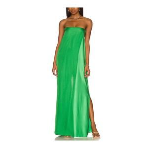 Baobab 'Macumba' Green Satin Jumpsuit Size S